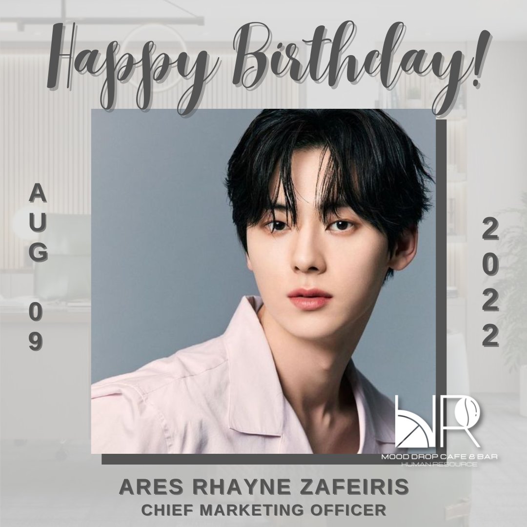 mooddrop_hr's tweet image. ⠀
⠀
⠀⠀⠀⠀⠀ Many returns of the day, Mr. Ares! We hope you will feel extra loved and special today. Your MDCB Family is grateful to have an amazing person such as you.  
⠀
⠀