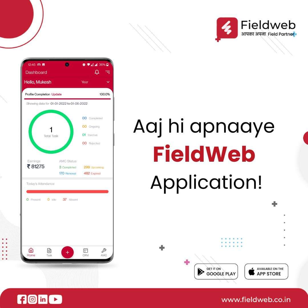 field_web's tweet image. Looking for an end to end support to increase your field business revenue and productivity? 
Download FieldWeb and avail a free demo now: bit.ly/3bbcmDO

#business #fieldweb #digitalart #support #MONEY #Growth #googledown #Muharram #technews #technology