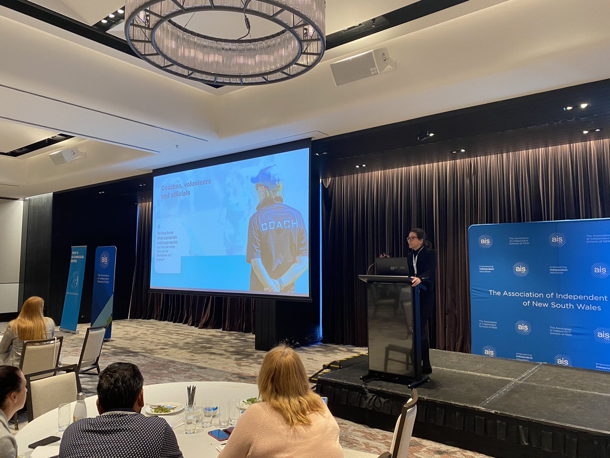 britkell1's tweet photo. Supporting @AISNSW Heads of Sport as part of a whole school approach to online safety education. Incorporating @eSafetyOffice resources, PL and tools #onlinesafety #AISNSWSport https://t.co/qgpXRXDk4a