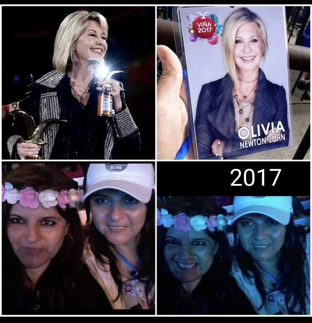 SolangeChile76's tweet photo. 😔🙏🎙💐Q.E.P.D Olivia Newton-John. Tuve el placer junto a mi hermana gemela y mis tías de presenciar su show en el Festival de Viña del  Mar de 2017. "Su música vivirá por siempre en nuestros corazones." https://t.co/cn3u3whK0Y