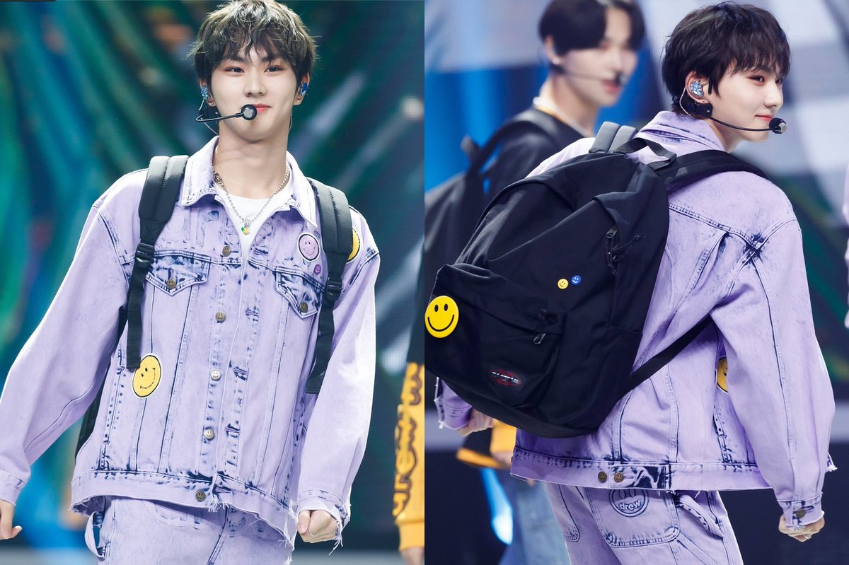 0209MEDIA's tweet photo. #jungwon looks extra tiny with that backpack on 😭💜 https://t.co/9Jj0woky32