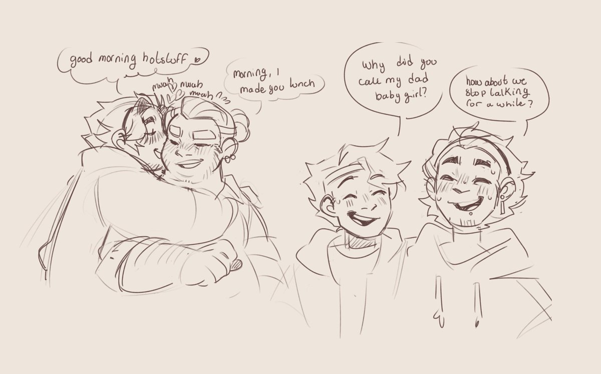 human! peachbun doodles I found hidden in my layers >< they are a month or so old so