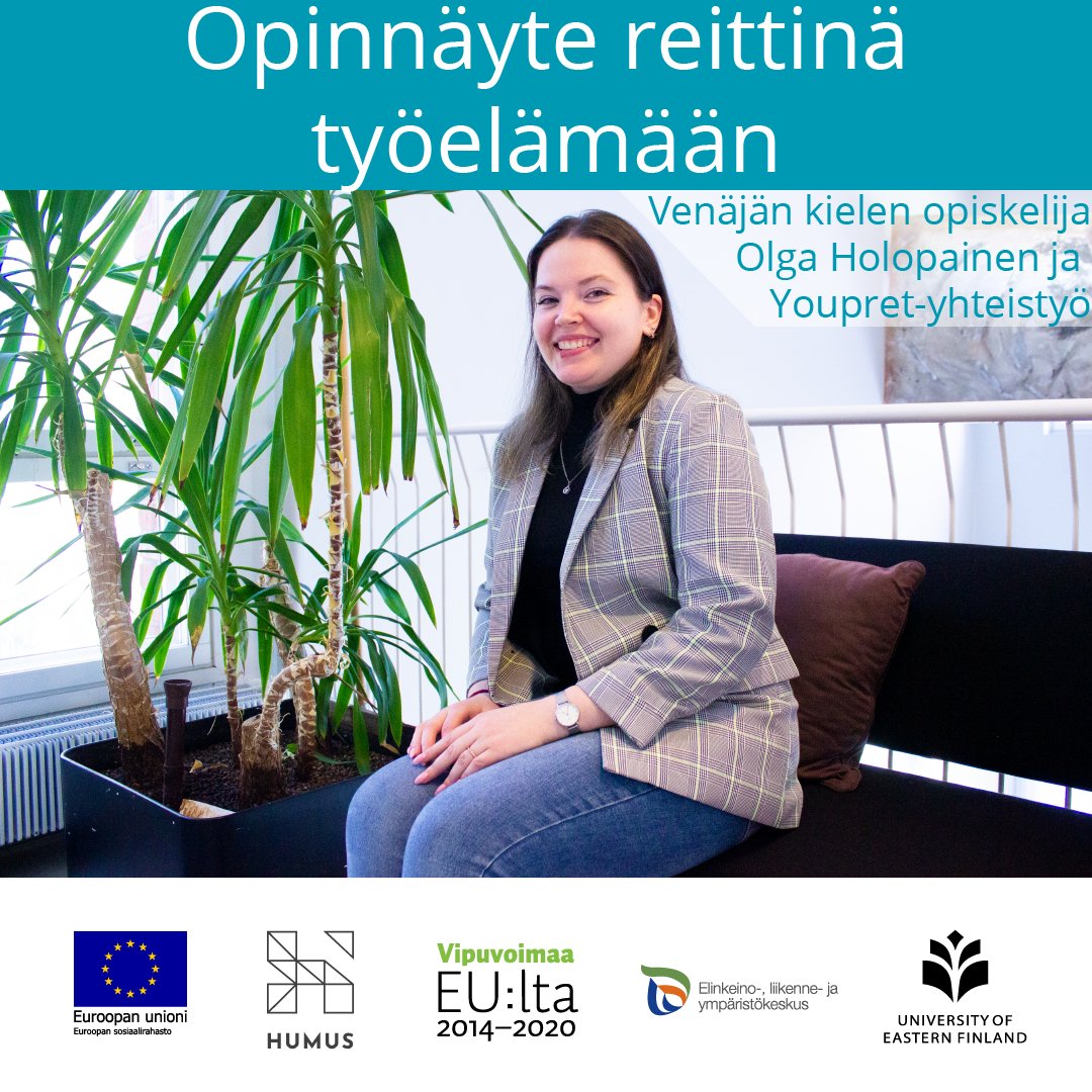 Työelämälähtöinen opinnäyte voi toimia porttina työelämään. Venäjän kielen opiskelija Olga Holopainen kertoo haastattelussa, millaista oli tehdä pro gradu tulkkauksen välityspalvelu Youpretin kanssa ja kuinka hän työllistyi tulkiksi.

blogs.uef.fi/humanistit-uud…