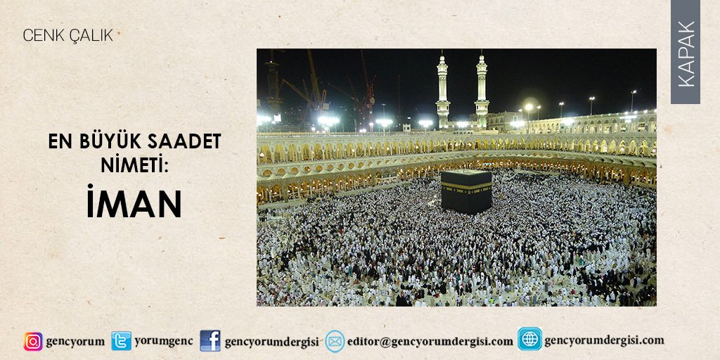 Cenk Çalık "Mutluluk İçimizde" sayımız için yazdı: En büyük saadet nimeti: İman

bit.ly/3A7rmfM

Ağustos sayımız ve web sitemizde...

#dergi #gencyorum #mutlulukiçimizde #iman #saadet