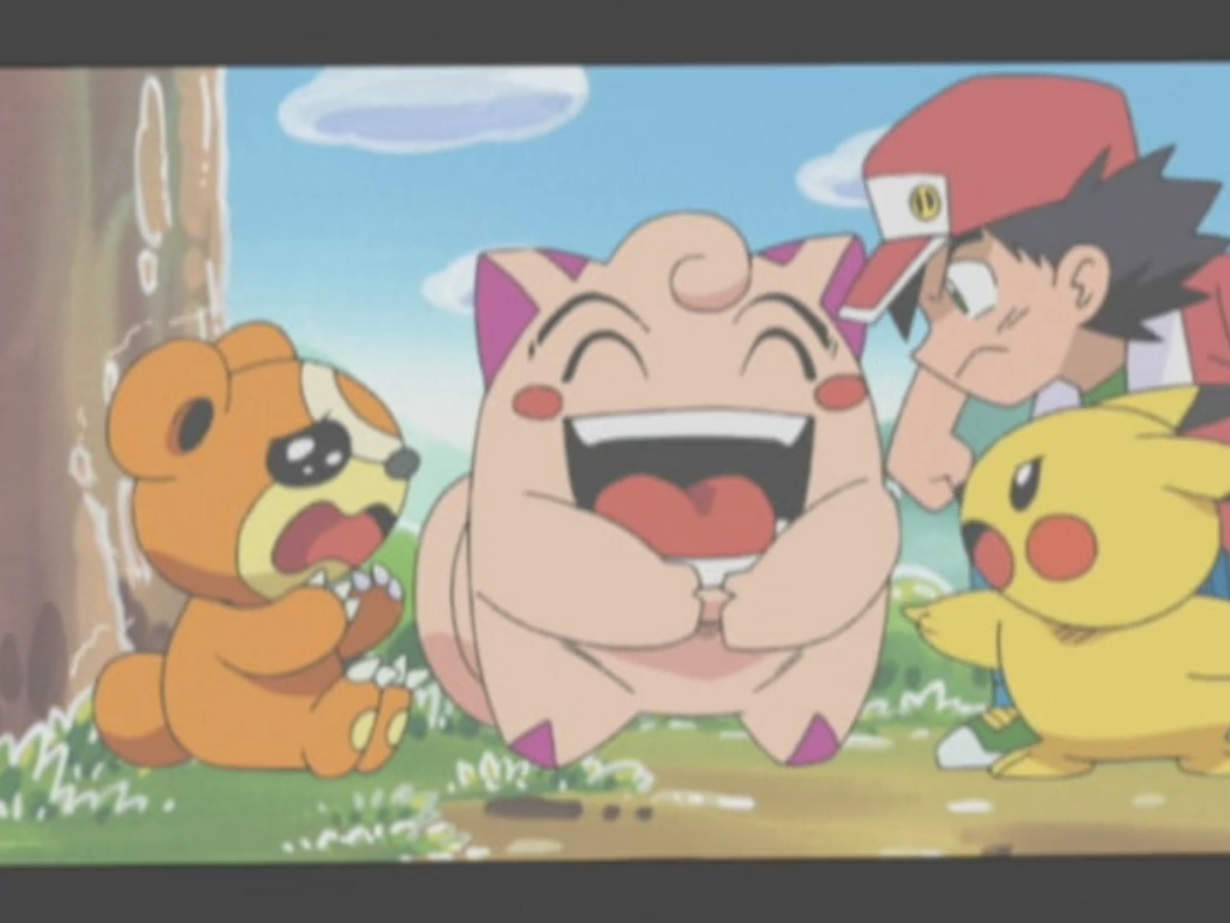 アニメ ポケットモンスター 公式 アニポケ 豆知識 ようせいポケモン ピッピ 静かな山奥で仲間たちと暮らしていると考えられていて 見つけるのが難しいポケモンなんです アニポケ第1話で 小さいころにピッピに出会っていたサクラギ所長