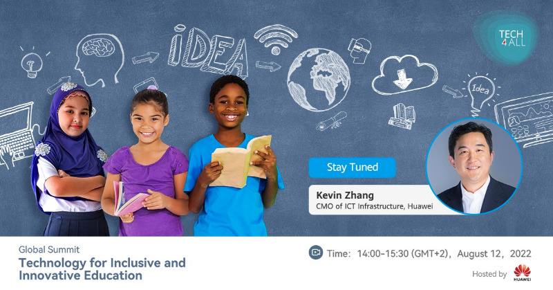 HUAWEI_TECH4ALL's tweet photo. Education is about evolving! Join #Huawei ICT Infrastructure CMO Kevin Zhang at #TECH4ALL Education Global Online Summit as he shares his vision and approach to transforming education for the world! Learn more: https://t.co/QuOPKOuxaW #Tech4Education