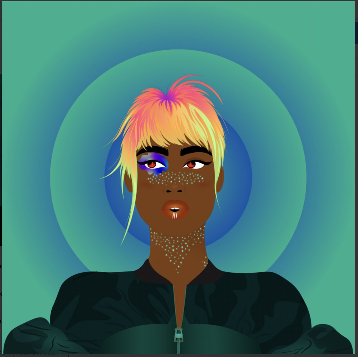 quantayna's tweet photo. Maia.She had another name then. Then she was a radical street artist expressing her feminist theories on random wall spaces, always signing off with an outline of an eye, symbolic of her eye-patch birthmark… @worldofwomennft #WoWLoreContest @hyypeHQ https://t.co/WUKcni2rhk