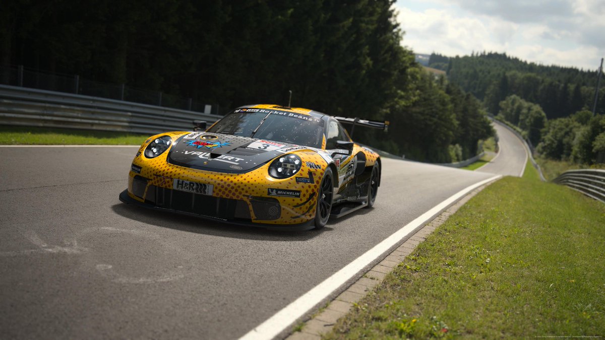 pixarhead's tweet photo. Ein neues GT7 Tag Tournament Design für das Valbert Racing Team von @TetrisPie &amp; @bertansvr ist jetzt in #GranTurismo7 verfügbar, für den Porsche 911 RSR Gr.3
#ValBert #rocketbeans #rbtv https://t.co/Jl0J2Zay1F