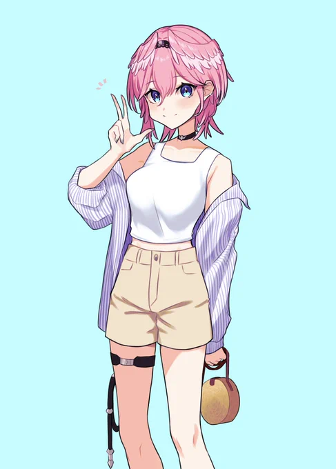オフのカジュアル私服ルイ姉を描かせて頂きましたリクエストありがとうございました靴は全身に↓#Luillust 