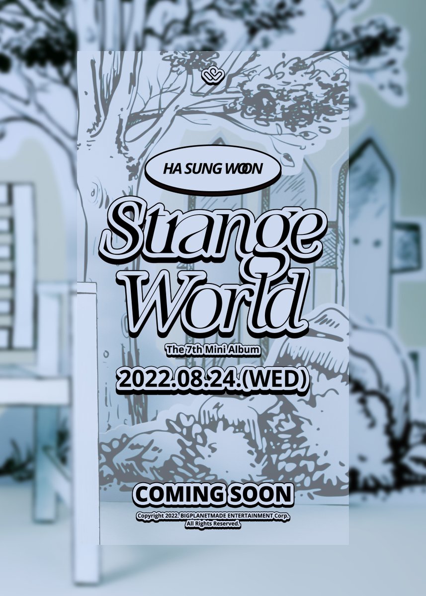 BPM_HSW's tweet image. 하성운 (HA SUNG WOON)
The 7th Mini Album
'Strange World'

2022. 8. 24. 6PM KST
Coming Soon

#하성운 #HASUNGWOON
#Strange_World