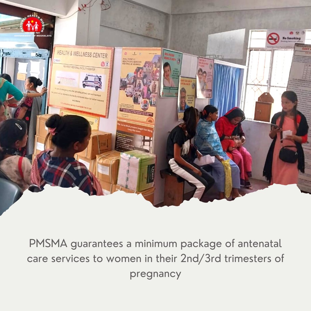 meghalayahealth's tweet photo. Catch a glimpse of the PMSMA activities conducted at various health facilities across the State. 
The quality care given to pregnant women during their ante-natal period can safe them from all preventable complications and even death.
#AnteNatalCare #IPledgeFor9 #PMSMA https://t.co/fQvR8eA2Q1