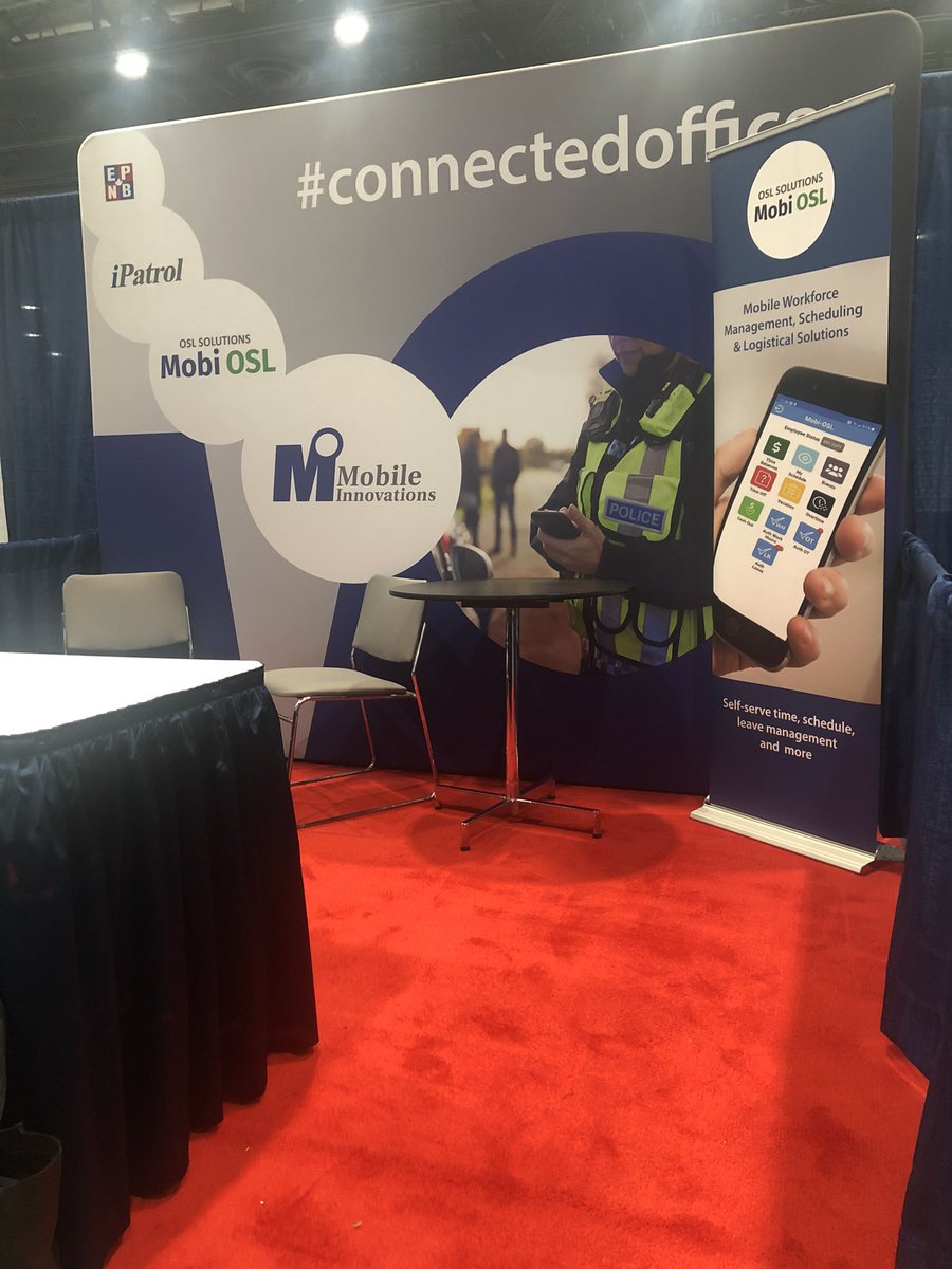 Already for exhibition day 2 at @CACP_ACCP .  Drop by booth 509 and let’s discuss your scheduling needs.  #connectedofficer