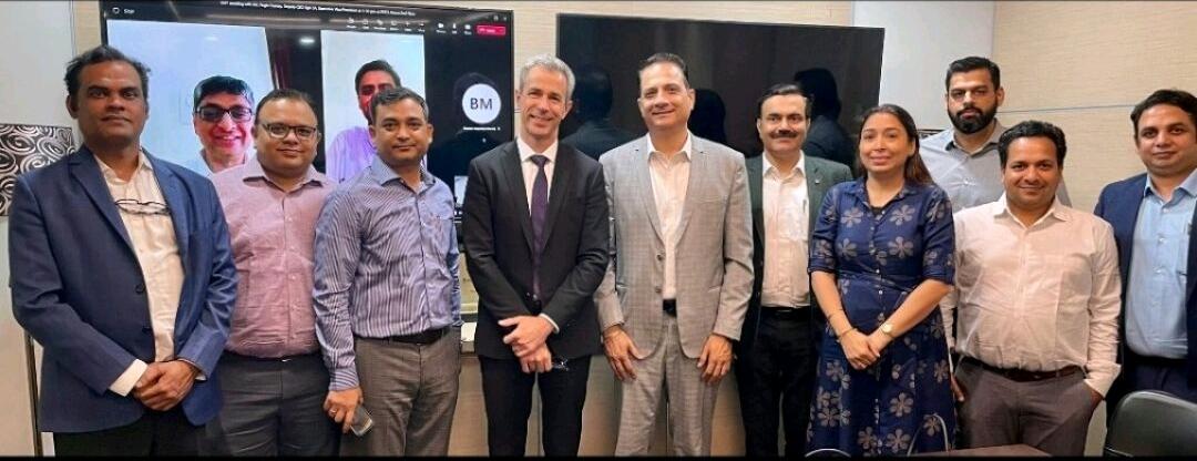 EgisIndia's tweet image. Mr. Laurent Germain, CEO, Egis and Mr. Régis DUMAY, Deputy CEO Egis during their India visit met with the (EMT) extended management team of Egis in India to discuss growth strategies and opportunities for the region. 
#Impactthefuture #ExecuteWithExcellence

@egis @Probasibangali