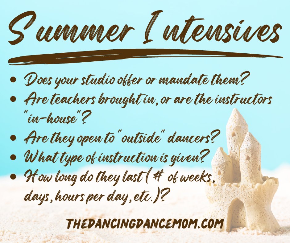 DanzingDanceMom's tweet photo. 🗣 TWO CENTS TUESDAY 🗣
☀️ Weigh in on SUMMER INTENSIVES! Tell us how they work at your dancer's studio (you don't need to limit yourself to these questions; just tell us anything you can think of)! 
🙏 Any and all feedback is greatly appreciated!
#Dancer #DanceMoms #dancers https://t.co/KTi8pUidZQ