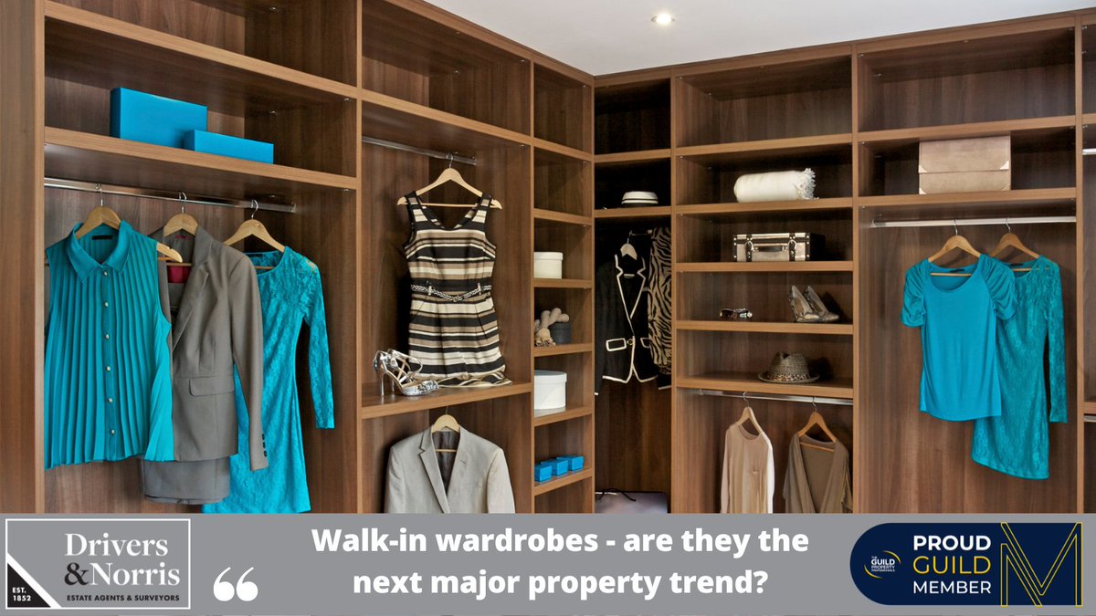 Drivers & Norris | Voted best UK Agent by Cartus (@drivers_norris) on Twitter photo 👀 Did you know that a walk-in wardrobe could add up to a £10,000💰 increase in the value of a #property 🏡, as <a href="/EAToday/">Estate Agent Today</a> reports? More details here 👉 bit.ly/3p6l4Hi🤔Is a walk-in wardrobe important for your sales @GuildProperty colleagues? <a href="/hoddersonline/">Hodders</a> <a href="/MossProperties/">Moss Properties</a> 👀 Did you know that a walk-in wardrobe could add up to a £10,000💰 increase in the value of a #property 🏡, as <a href="/EAToday/">Estate Agent Today</a> reports? More details here 👉 bit.ly/3p6l4Hi🤔Is a walk-in wardrobe important for your sales @GuildProperty colleagues? <a href="/hoddersonline/">Hodders</a> <a href="/MossProperties/">Moss Properties</a>