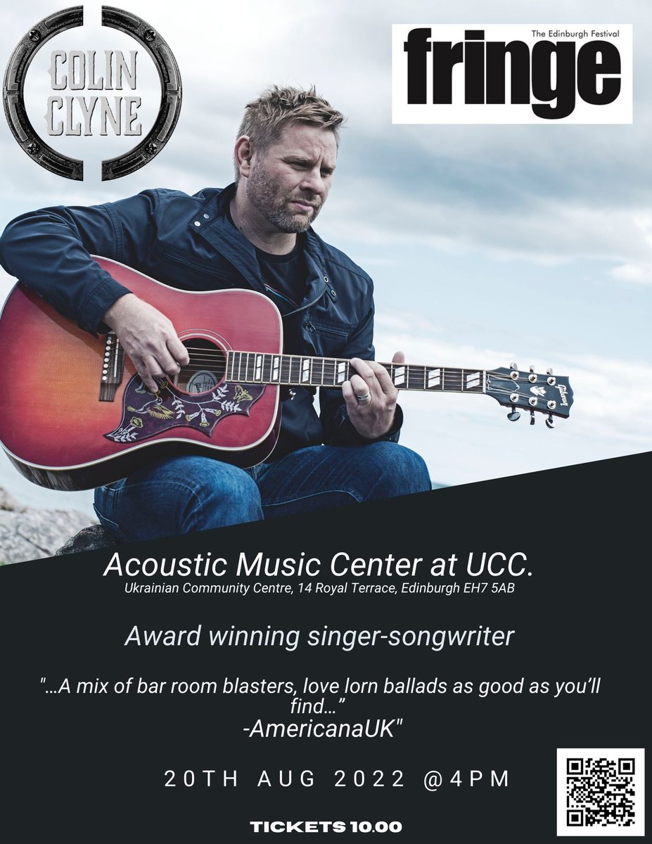 Here is the poster with all the information for <a href="/colinclyne/">Colin Clyne</a>'s set