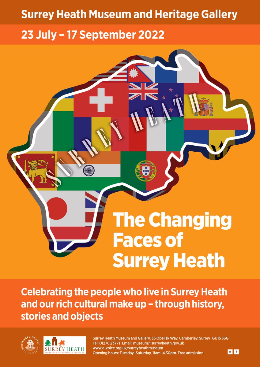 Come along and see our new exhibition, showing the changing face of Surrey Heath. We are open Tuesday - Saturday 11am - 4.30pm