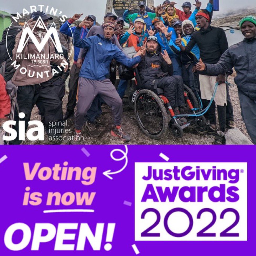 #MartinsMountain has been nominated to win the Fundraising Team of the Year in the @JustGiving awards! 

To vote all you need to do is:

page.justgiving.com/awardsvoting20…

- Scroll down to Martin's Mountain
- Click 'Vote for me'
- Scroll to the bottom of the page & submit your nomination!