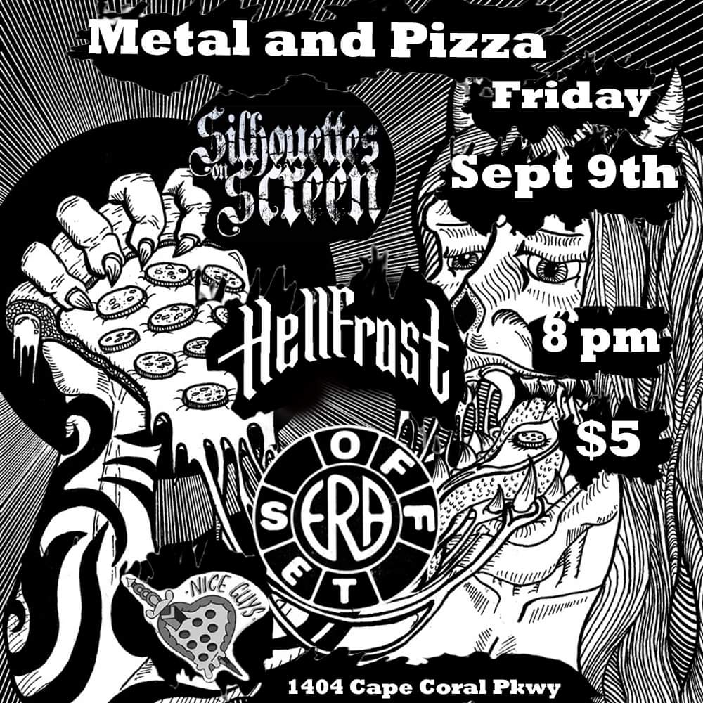 HellfrostO's tweet photo. Hellfrost is returning to Cape Coral for a night of Metal and Pizza.
You can't miss this!
#Deathmetal #blackmetal #pizza https://t.co/FtbSKnChvk