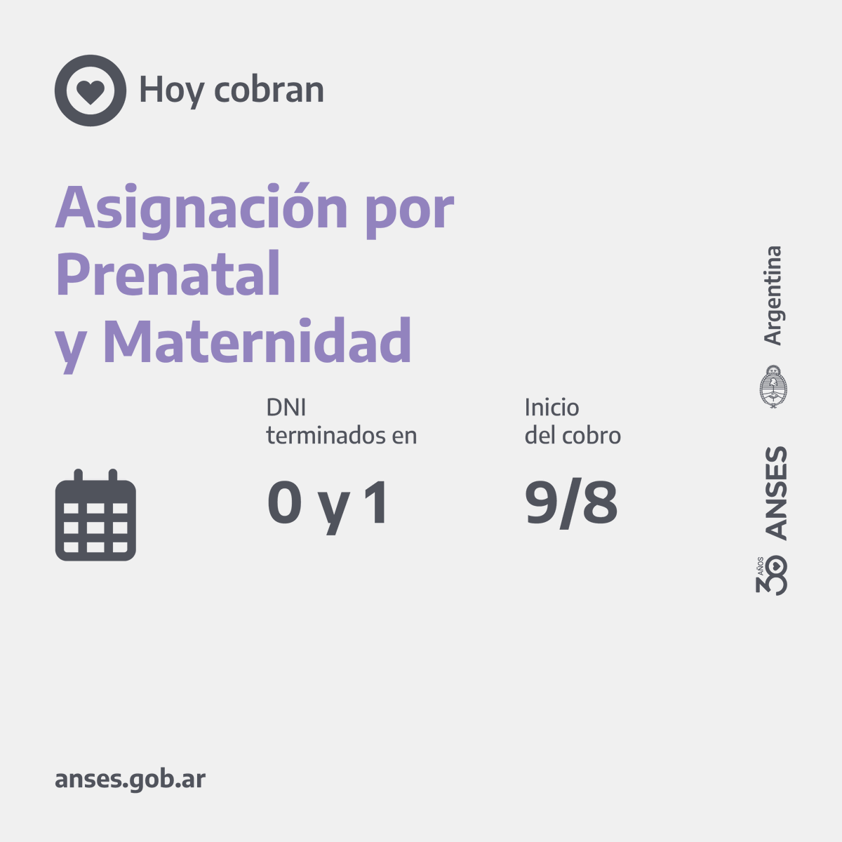 ansesgob's tweet photo. 🗓️ Calendarios de pago del 9 de agosto https://t.co/akOesFfZhg