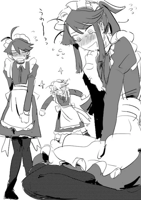 ※女装  魔を統べる17歳組メイド 
