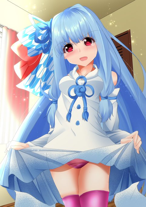 【Skeb依頼】
マスター大好きな葵ちゃんがマスターの要請でパ〇ツを見せるイラストを描かさせていただきました!! 