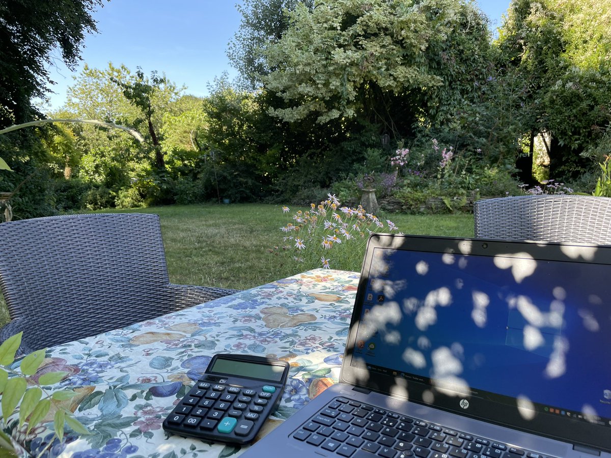 Working from home can have its advantages. This is the view from my “office” today. 😊