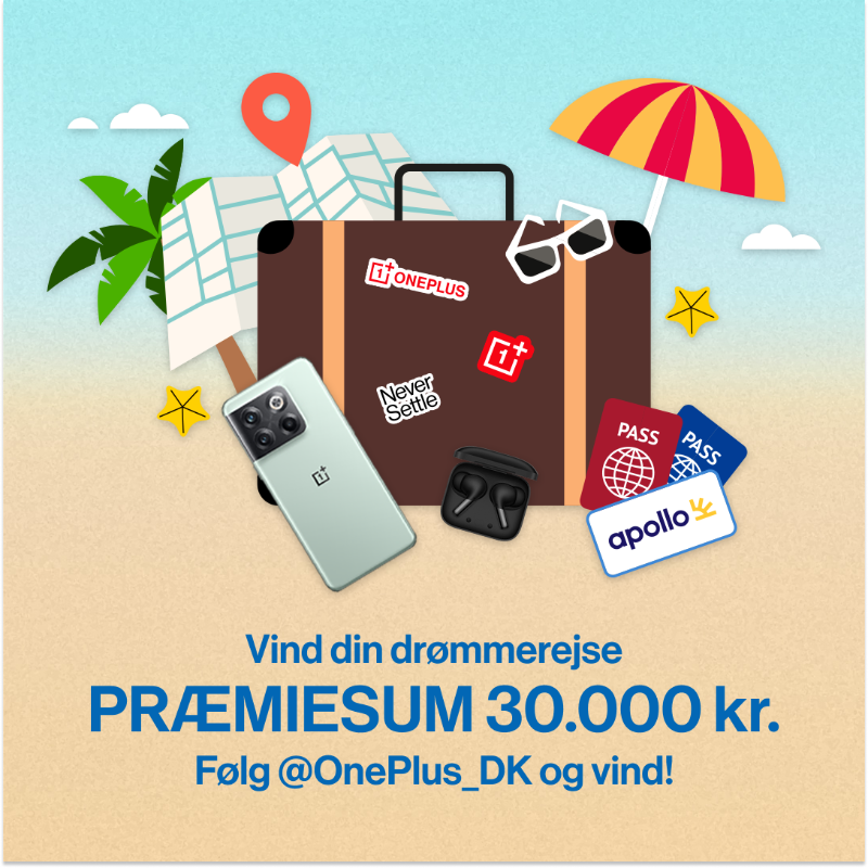 OnePlus_DK's tweet image. Vind et gavekort på 20.000 kr. til @Apollo_Denmark + vores nylancerede OnePlus 10T, OnePlus Buds Pro og et unikt OnePlus Rejsekit!

Hvad venter du på? 👉 Deltag her: instagram.com/oneplus_dk/ 

#Giveaway #Konkurrence #OnePlusDreamDestination