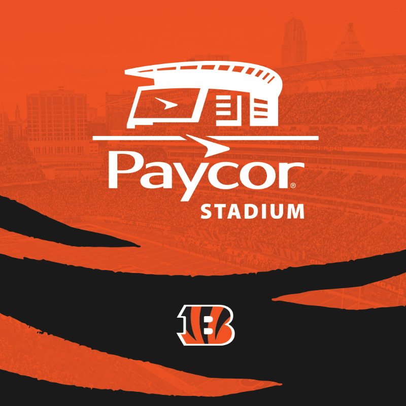Bengals's tweet photo. We are excited to announce: The Jungle is now @Paycor_Stadium!