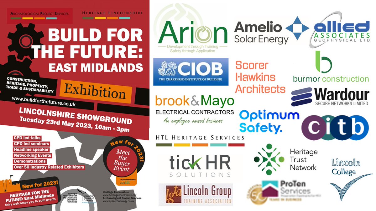buildforthefut1's tweet photo. Let's see who has already got in their early bird exhibitor space for 2023's event! @arionltd @CITB_UK @TickHr @burmorconstruct @ScorerHawkins @HTNmembers  @ProTenServices @BrookandMayo 
Early bird discount available until end of Sept 2022 https://t.co/iYe6ZR49Ip
@lincschamber https://t.co/L1zgAENCp2