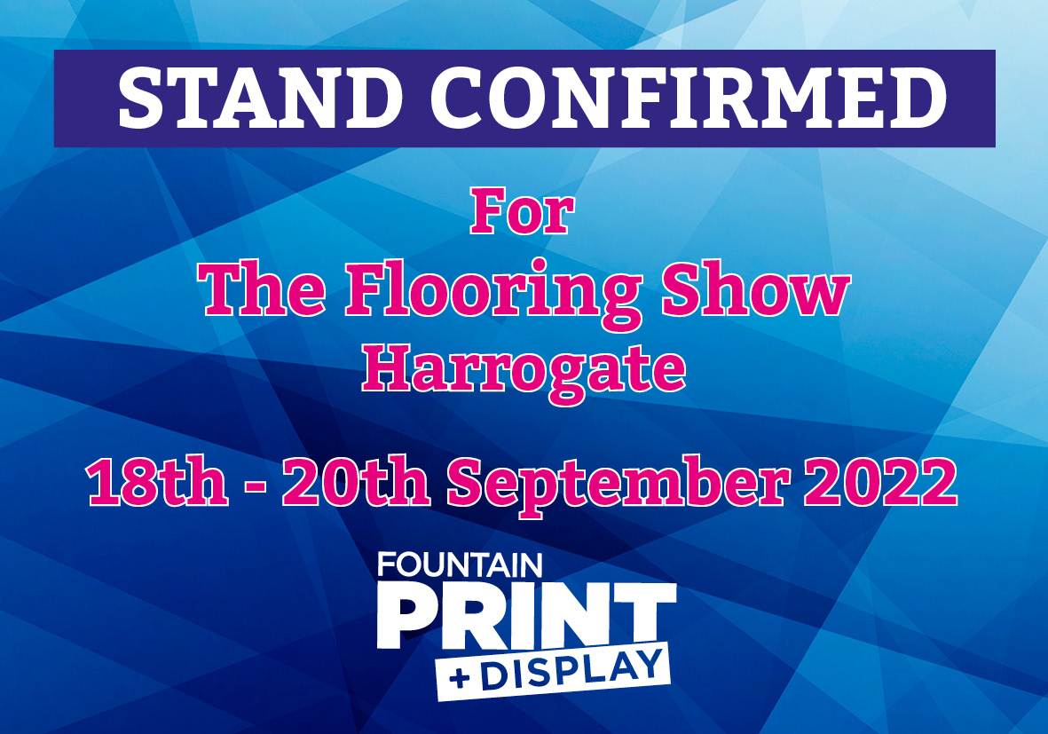 DisplayFountain's tweet photo. Another stand confirmed for The Flooring Show in Harrogate, we are preparing graphic templates and the pre-build in our factory at the moment, if anyone has any last minute requirements for a stand get in touch we still have time to design, supply and build https://t.co/A2DUEpl9sM