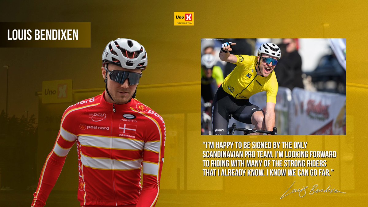 UnoXteam's tweet image. Hello Denmark - we have news! A 2-year contract has been settled with a great lead-out and super domestique for what’s to come the next years.

Welcome @LouisBendixen! 🇩🇰

#development