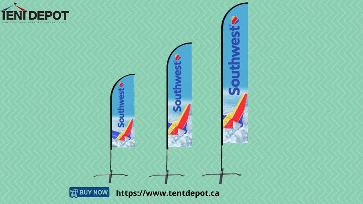 DepotTent's tweet image. Our #teardropflag is weatherproof in typical weather conditions. Whether it's raining, snowing, sleeting, or sunny, feather flags can survive all types of weather and climates. 
Visit Us: 
Email : sales@tentdepot.ca
Website: tentdepot.ca
#fetherflags, #advertisingflag,