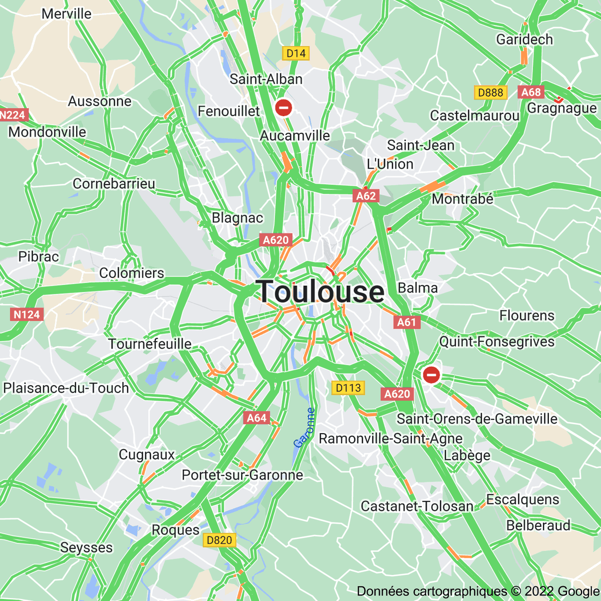 [FLASH 14:00] Trafic à Toulouse toulousetrafic.com #Toulouse #ToulousePeriph #InfoTrafic