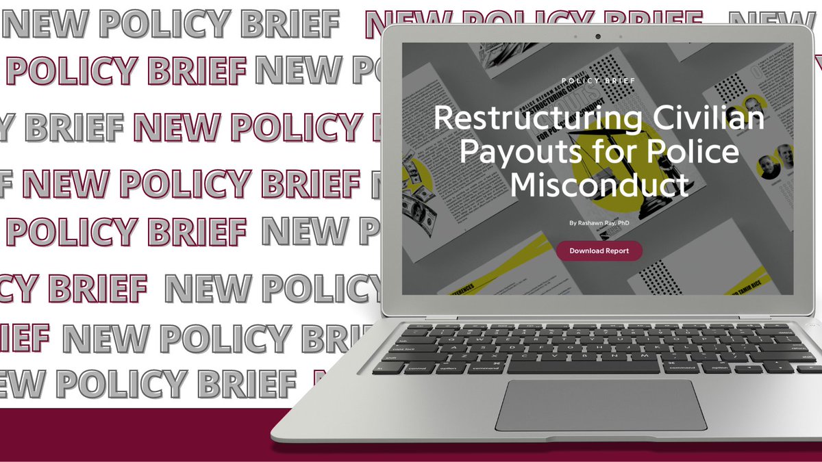 cjresearchtsu's tweet photo. Making police officers financially liable for misconduct could lead to greater #policeaccountability. 

Check out our NEW policy brief on civilian payouts by @SociologistRay  https://t.co/5I4Euh1qqw https://t.co/L5UjjwydeQ