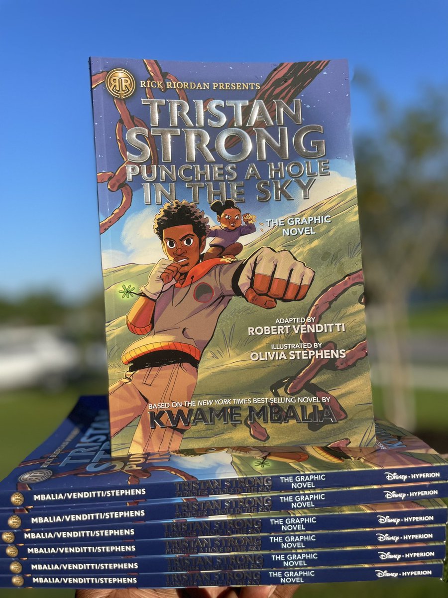 KSekouM's tweet photo. It’s time! Follow Gum Baby through the hole in the sky back to Alke…if you dare. 

TRISTAN STRONG PUNCHES A HOLE IN THE SKY, the graphic novel, is out today!!

Buy now: https://t.co/4AdE0US9eZ https://t.co/ourtRTzEOQ