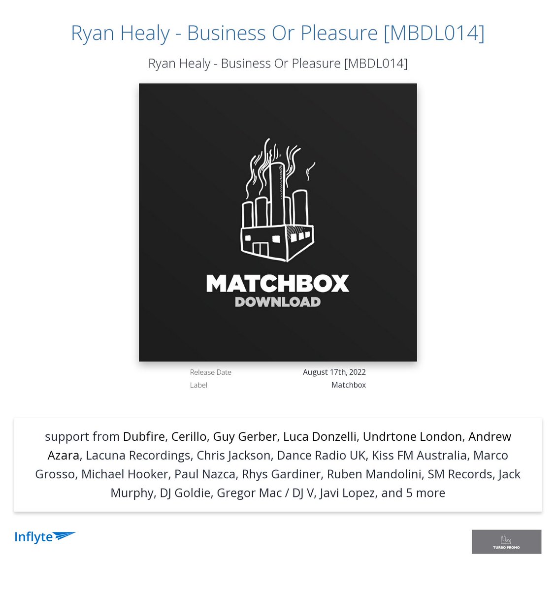 Cheers @cerillomusic for the review "Bomb!"
inflyteapp.com/r/8h3iqi