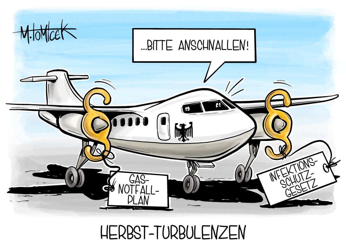 TomicekM's tweet photo. Minister beraten über Infektionsschutzgesetz.
EU-Notfallplan für Gas tritt in Kraft.
#Infektionsschutzgesetz #Infektion #coronavirus #Corona #Minister #Herbst #Gas #Gaspreise #EU #Notfallplan #EUNotfallplan #Gasnotfallplan #Karikatur https://t.co/R3UWNwQAF5