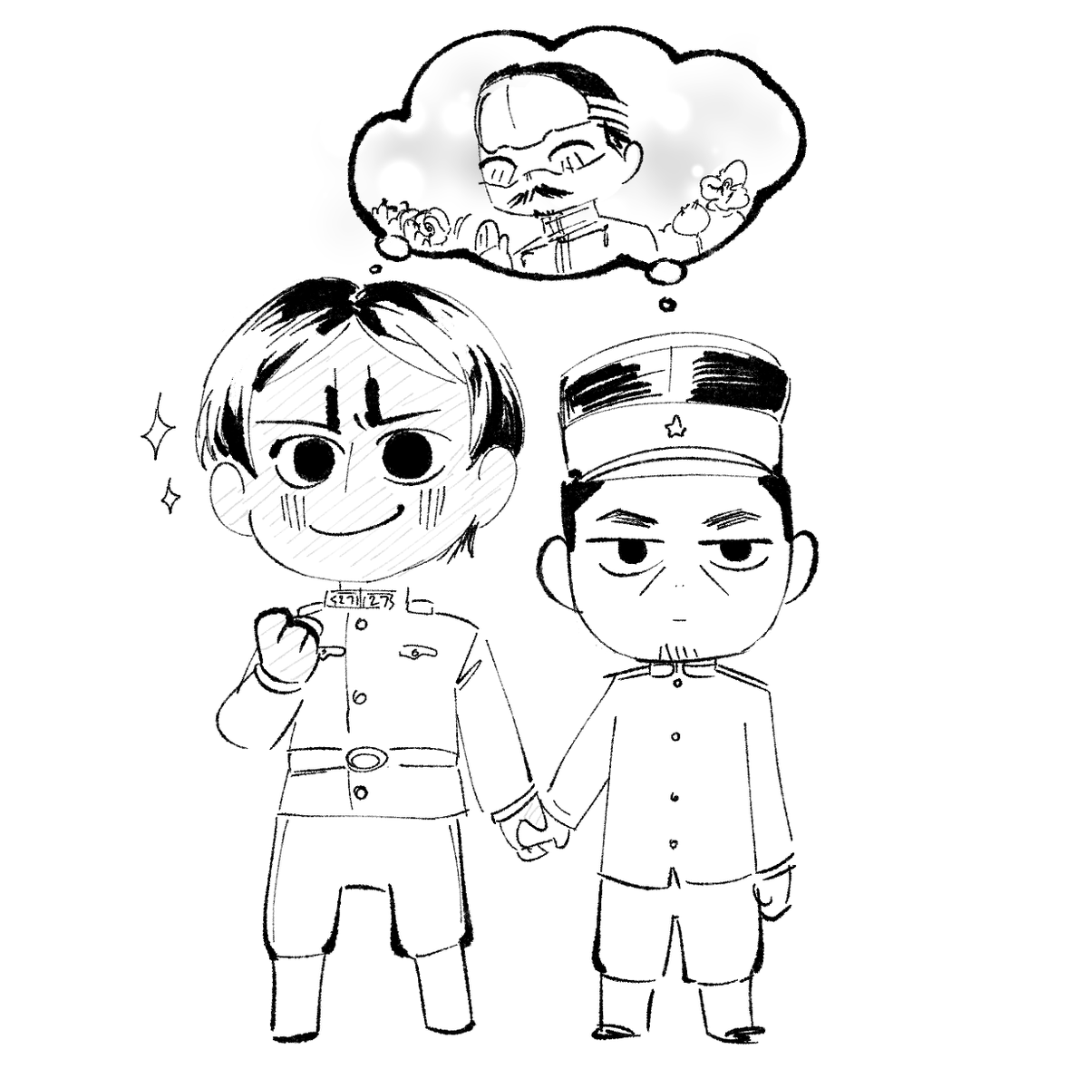 I've Been Thinking about them 

#鯉月 #ゴールデンカムイ #goldenkamuy 