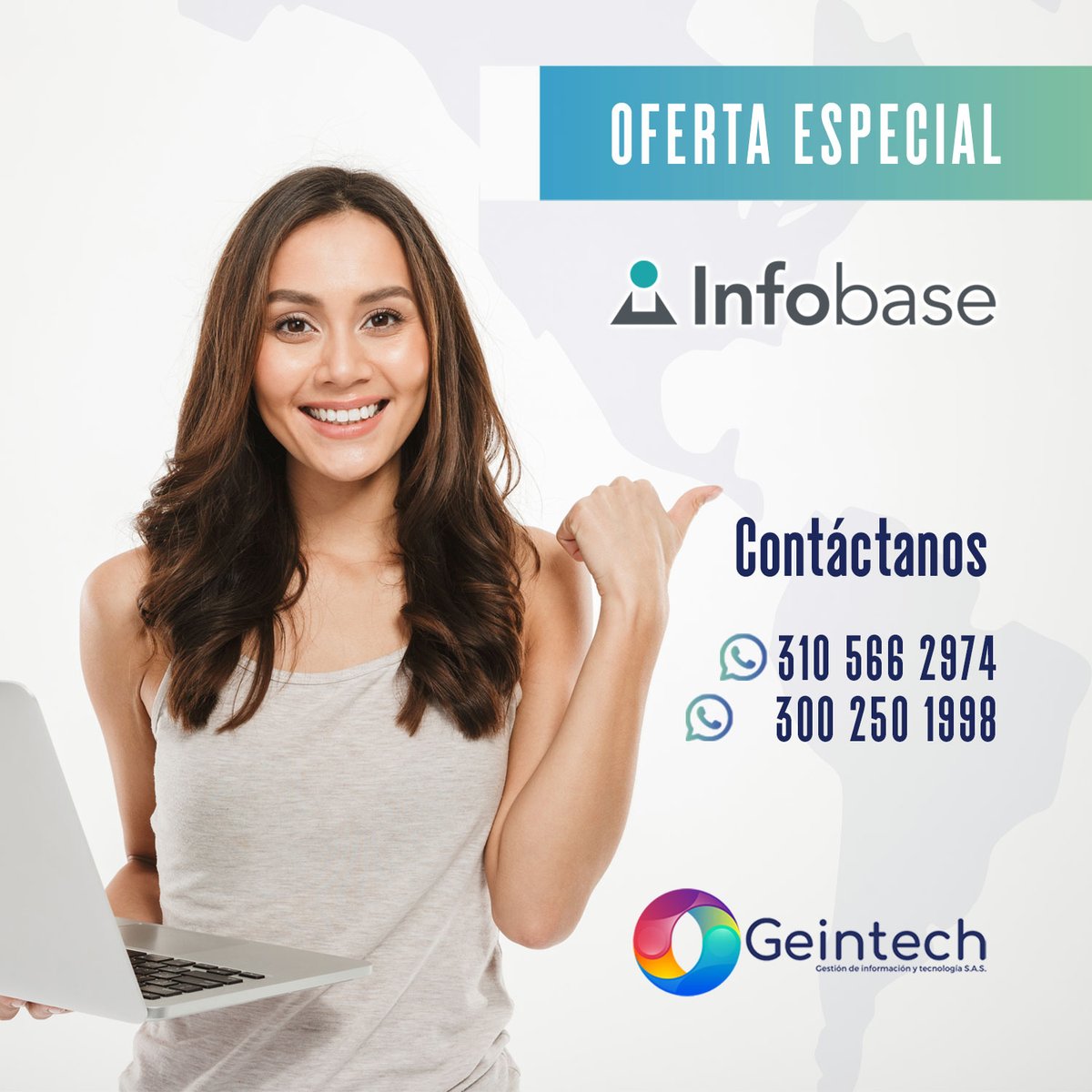 Geintech's tweet photo. Tenemos una oferta especial de nuestro producto Infobase.
Adquiérelo y disfruta de este prestigioso editor con recursos educativos digitales ideal para bibliotecas, colegios y universidades.
📞 Llámanos al 310 566 2974 o al 300 250 1998.
#infobase #formaciononline #didactica https://t.co/ed2MURz2YQ