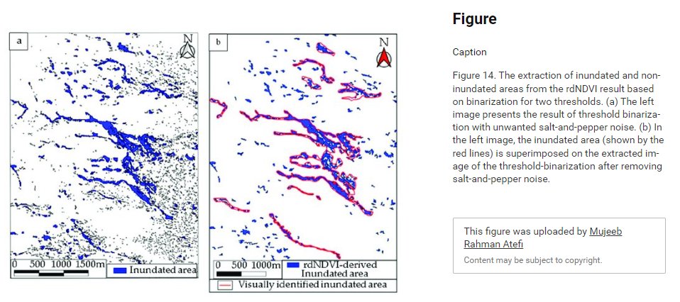The rdNDVI metric is also useful for identifying vegetative stress from #flooding. Very cool to see researchers implement HazMapper for a flooding study in Afghanistan! Recent article from Atefi and Miura. Good stuff!!

researchgate.net/publication/36…
