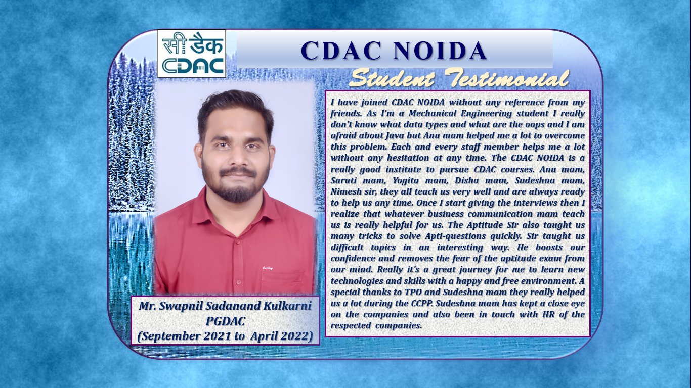 CDAC NOIDA on Twitter: quot https://t co/eJ342ltblq quot / Twitter CDAC NOIDA on Twitter: quot https://t co/eJ342ltblq quot / Twitter