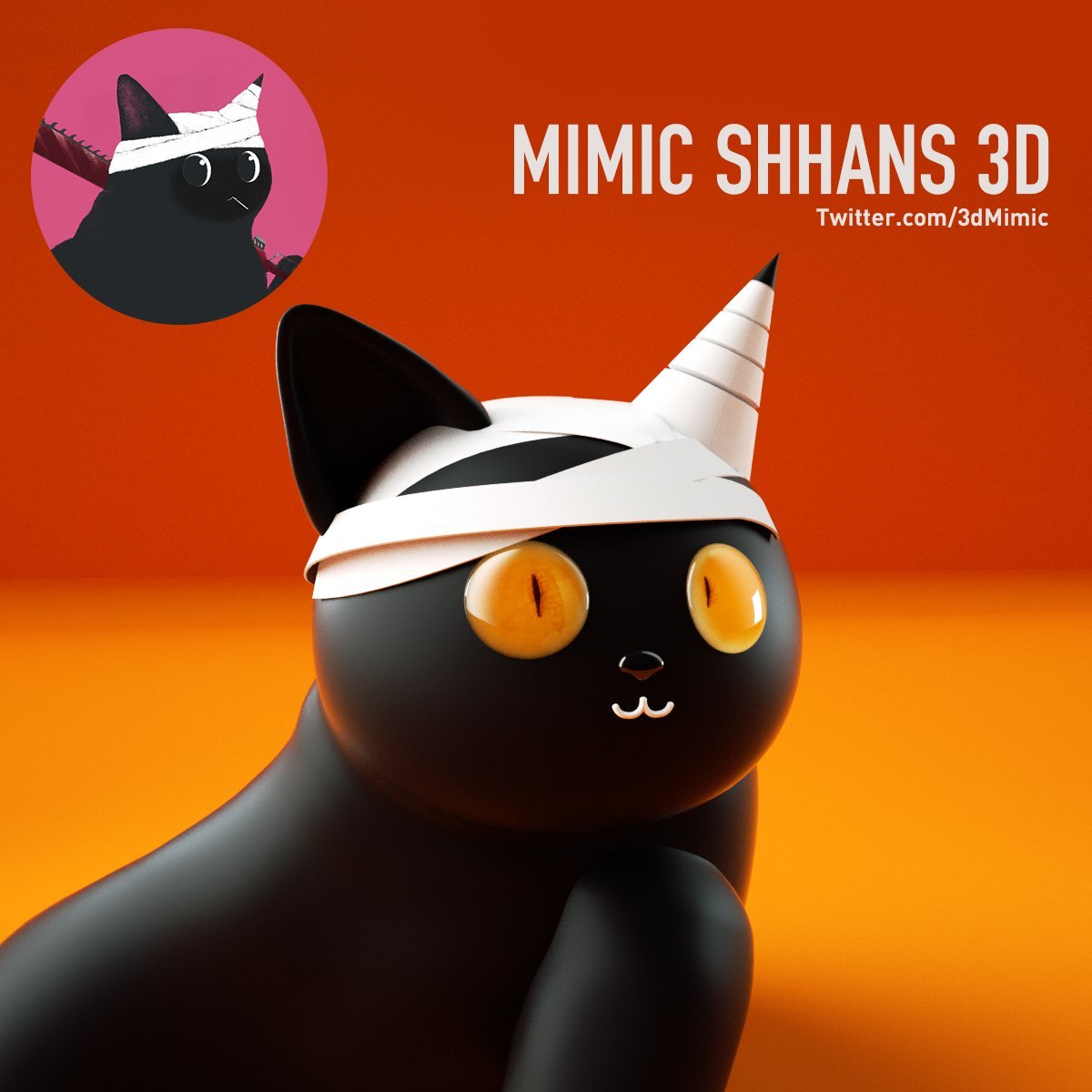 wolfyxbt's tweet image. 3D 黑猫 #NFT 来了！建模得非常好看！简直 Mimic Shhans 二创天花板！

注意：普通的白名单不是 Freemint ，我这里抽的是特殊 Freemint 白名单！

🏆3 x #Freemint 白名单🏆

🎁关注 @Blackcat3d &amp;amp; @0xKillTheWolf
🎁点赞 + 转发
🎁留言 $ETH 地址

⏰24 小时⏰