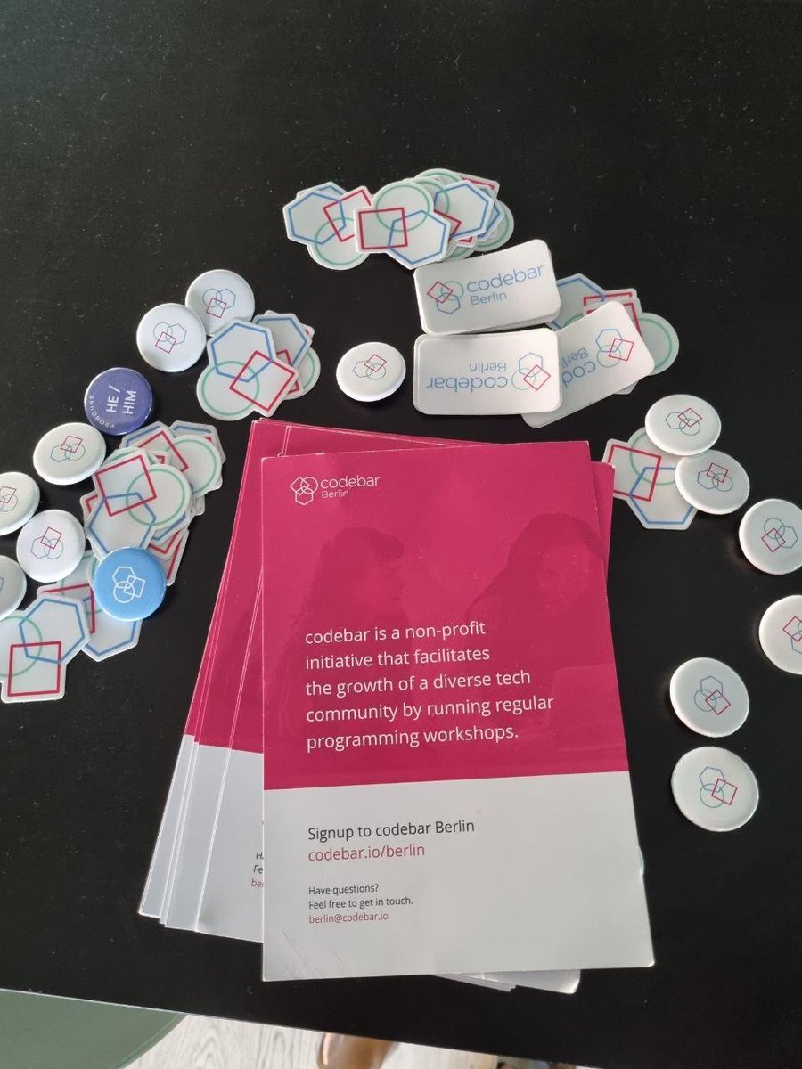 codebarBerlin's tweet image. We had another great workshop evening last night! Huge thanks to @pleo, and our wonderful students & coaches 🤗 If you would like to coach or learn at codebar, please sign up and check out upcoming workshops! codebar.io/berlin