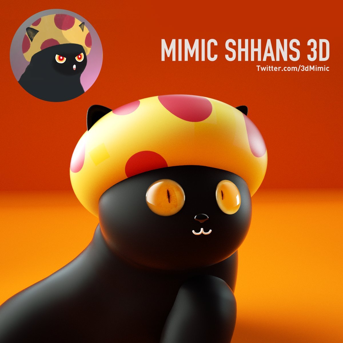 wolfyxbt's tweet image. 3D 黑猫 #NFT 来了！建模得非常好看！简直 Mimic Shhans 二创天花板！

注意：普通的白名单不是 Freemint ，我这里抽的是特殊 Freemint 白名单！

🏆3 x #Freemint 白名单🏆

🎁关注 @Blackcat3d &amp;amp; @0xKillTheWolf
🎁点赞 + 转发
🎁留言 $ETH 地址

⏰24 小时⏰