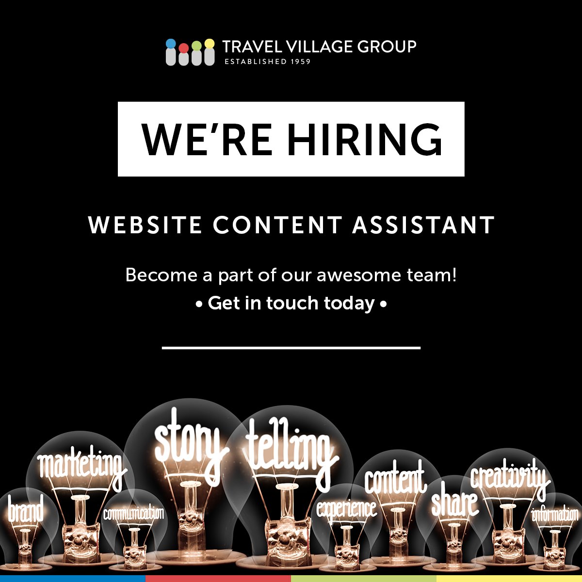 We are #hiring at the Travel Village Group. We are looking for a talented individual to join our website content team! 

Find full details here: linkedin.com/jobs/view/3213… 

#Website #WeAreHiring