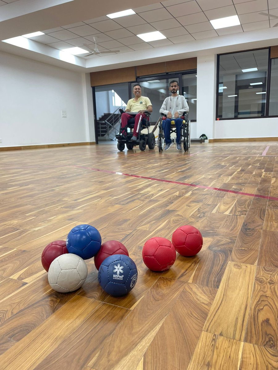 bocciaindia's tweet photo. 2nd #Boccia National Coaching Camp going on at IAMD, Solan.

Big thanks to @ParalympicIndia and @Media_SAI always support 💐 https://t.co/ZvzAhPXxd4