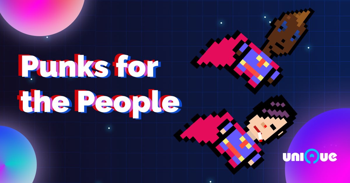 🚀Looking to own a piece of #Cryptopunk3042 and a nominated #Subtrapunk? 
Join our punk heroes as they demonstrate the power of blockchain #interoperability and #NFT fractionalization! 🧩👇
1️⃣ Register: unique.network/punk/
2️⃣ Connect &amp; verify your wallet address
#IAmUnique