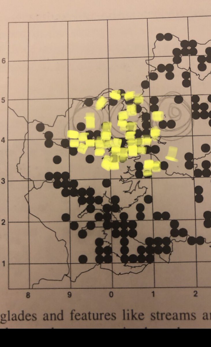 ScarecrowNeste1's tweet photo. Provisional indication of #SpotFly breeding Tetrads (2kmX2km squares) for our 2022 fieldwork.
Random coverage of xSix 10K squares in Weardale & Derwentside.
(dbc Atlas Map 1990’s fieldwork)
Thanks to @Woolie_woo @bomberburnside @stevenwebb2009 @johnolley1963 @BirderSouth et al https://t.co/MmPqOC9Vhv