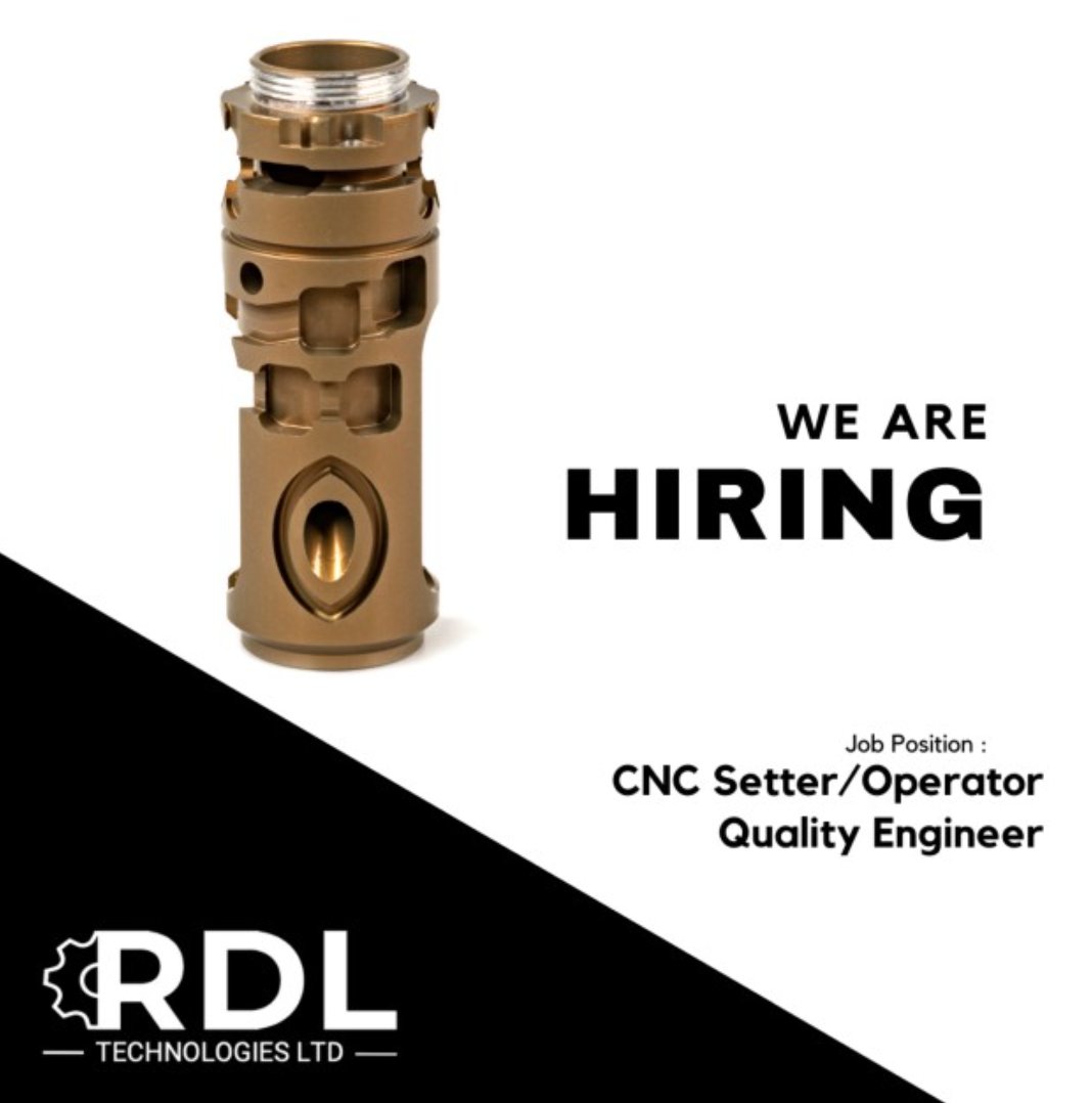 RDL Technologies Ltd (@rdltechnologies) on Twitter photo We have a fantastic opportunity for enthusiastic people to join one of the Midlands leading precision engineering companies:
• CNC Operator/Setter for Sliding Head Lathes
• Quality Engineer
Please email your CV to sales@rdltechnologies.co.uk.
#CNCOperator #QualityEngineer We have a fantastic opportunity for enthusiastic people to join one of the Midlands leading precision engineering companies:
• CNC Operator/Setter for Sliding Head Lathes
• Quality Engineer
Please email your CV to sales@rdltechnologies.co.uk.
#CNCOperator #QualityEngineer